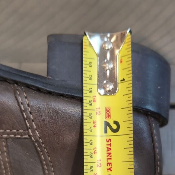 Donald J. Pliner Bixbi Brown Leather Over the Knee Boots Sz 8.5M - Picture 12 of 13